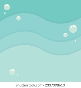 Aquatic ocean sea background vector illustration