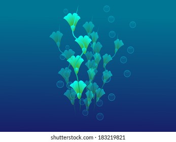 aquatic plant vector