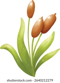 Aquatic plants, wetland decorations, natural plants