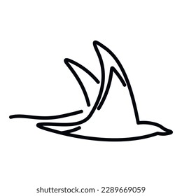 Aquatic stingray icon outline vector. Animal sea. Wildlife ocean