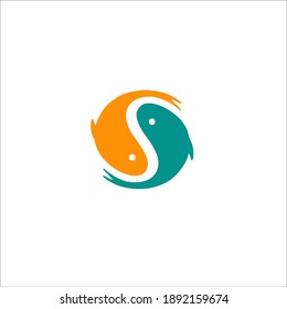 Aquatic Symbol Logo. Vector Illustration.