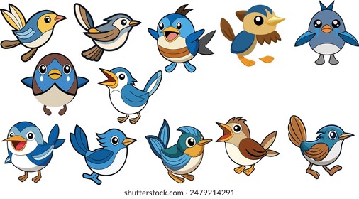 Aquatic Warbler   design ,animal vector design 