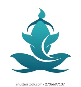Aquatic zen illustration featuring calm water flow and mindful composition for wellness and meditation visuals