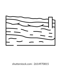 aquifer analysis hydrogeologist line icon vector. aquifer analysis hydrogeologist sign. isolated contour symbol black illustration