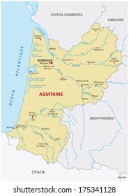 mapa de aquitaine