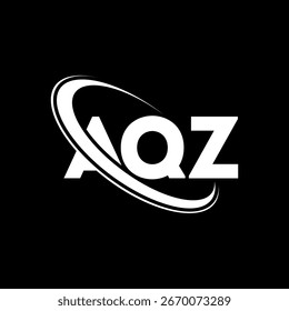 AQZ logo. AQZ letter logo design. Initials AQZ logo linked with circle and uppercase monogram logo. AQZ typography for technology, business and real estate brand.