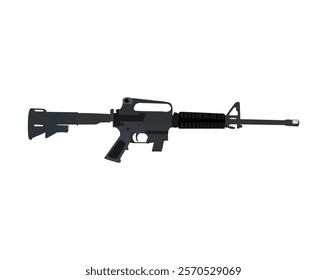 AR 15 Gun Vector Free EPS Download