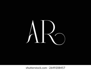 AR, Abstract Letters Logo Monogram