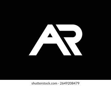 AR Abstract Letters Logo Monogram
