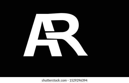 Ar Abstract Vector Logo Mono Gram Stock Vector (royalty Free 