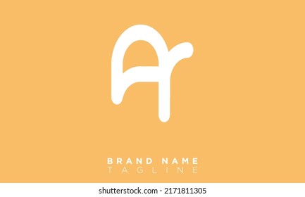 AR Alphabet letters Initials Monogram logo RA, A and R