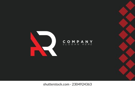 AR Alphabet letters Initial Monogram Logo RA, A und R