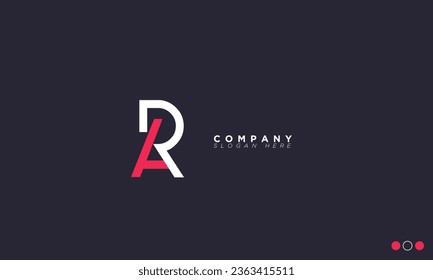AR Alphabet letters Initials Monogram logo RA, A and R