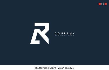 AR Alphabet letters Initials Monogram logo RA, A and R