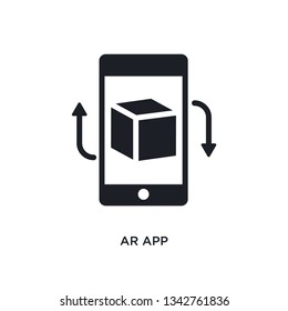 ar app isolated icon. simple element illustration from general-1 concept icons. 