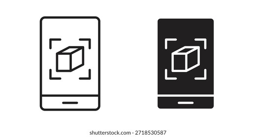 Ar apps Icon-Konzept für Infografik, Website oder App.