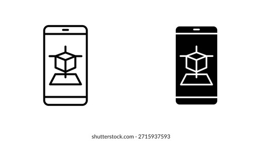 Ar apps Symbol Design Collection. Vektorzeichen und Symbol für UI-Designs