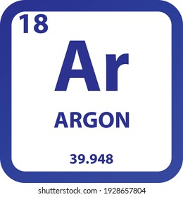 Mass number of argon with 18 neutrons