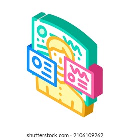 ar augmented reality isometric icon vector. ar augmented reality sign. isolated symbol illustration