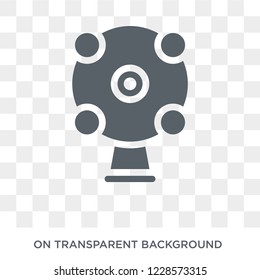 Ar camera icon. Trendy flat vector Ar camera icon on transparent background from Artificial Intelligence, Future Technology collection. 