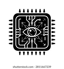 AR Chip Augmented Reality Processor Vector Icon