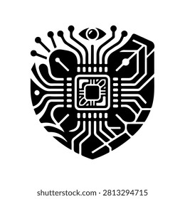 AR Chip Augmented Reality Processor Vector Icon