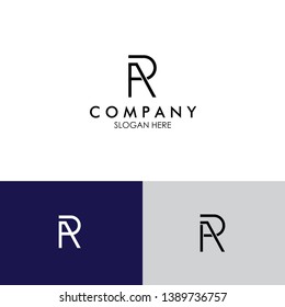 AR Company Logo Icon. Monogram Logo Icon. RA Logo Identity