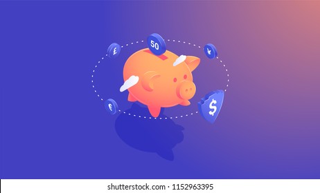 AR Concept business strategy. growth statistics. Success in the business. 3d isometric design. Vector illustration.