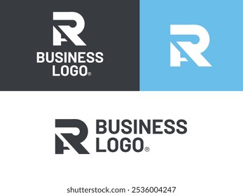 Logotipo final inicial criativo AR