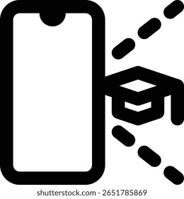 Ícone AR Educação, Realidade Aumentada, Estrutura de Tópicos de Educação