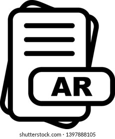 AR  File Format Icon  For Your Project