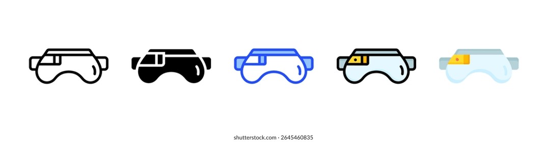 Ar Glasses Icon Collection With Multiple Styles
