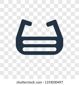 Ar glasses vector icon isolated on transparent background, Ar glasses transparency logo concept