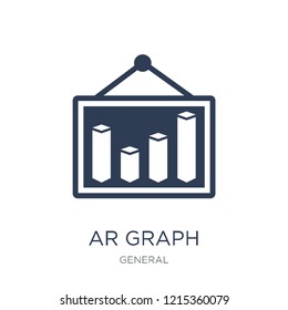 ar graph icon. Trendy flat vector ar graph icon on white background from general collection, vector illustration can be use for web and mobile, eps10