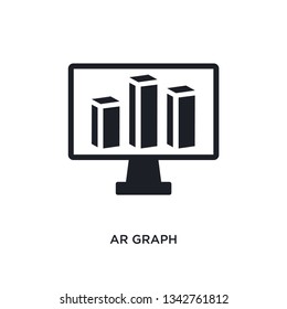 ar graph isolated icon. simple element illustration from general-1 concept icons. ar graph editable logo sign symbol design on white background. can be use for web and mobile