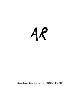 Logo manuscrito AR para identidad