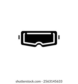 AR headset icon Isolated flat vector in outline