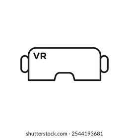 AR headset icon. isolated vector icon.