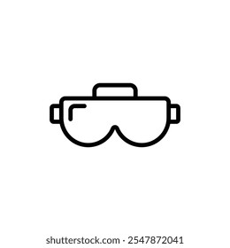 AR headset icon logo sign set vector outline