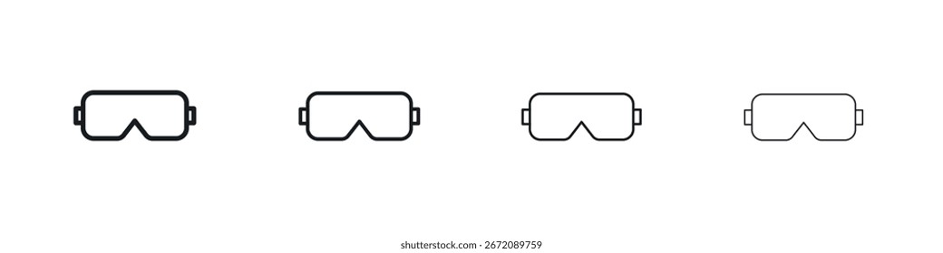 Icono de auriculares AR. líneas mínimas de trazos para Diseños web