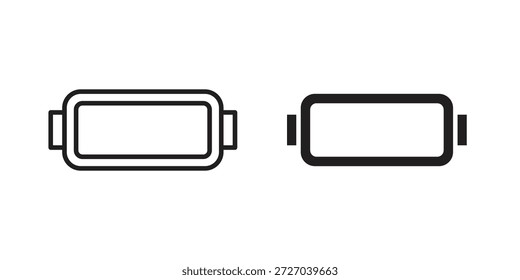 AR-Headset-Symbol auf weißem Hintergrund. Stock-Vektorsymbol