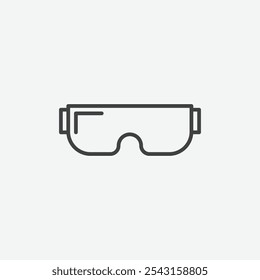 AR headset icon set. vector illustration.