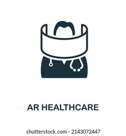 Ar Healthcare icon. Simple element from healthcare innovations collection. Creative Ar Healthcare icon for web design, templates, infographics and more