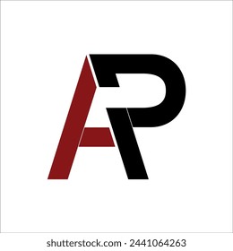 A.R icon vector initials element for organization template