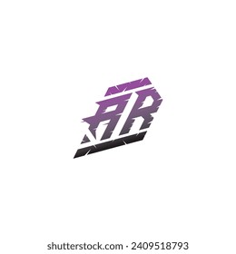 AR initial esport logo inspiration ideas for gaming team, youtube, twitch