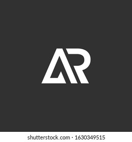 Letter Ar R Logo Design Template Stock Vector (Royalty Free) 2114007008