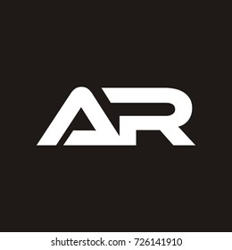 AR initial letter logo design template vector
