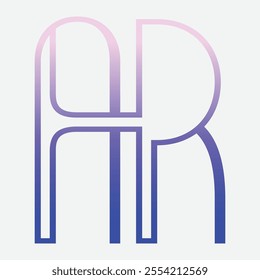 ar Initial Letter Logo Symbol