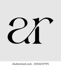 ar Initial Letter Logo Symbol