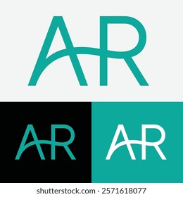 ar Initial letter logo symbol design